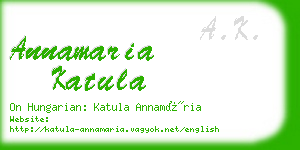 annamaria katula business card